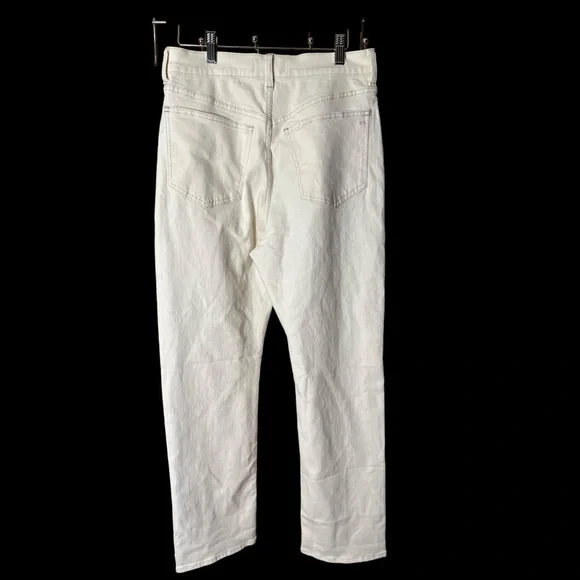 Madewell The 90s Straight High Rise Jeans Cream Size 29 - Picture 7 of 11